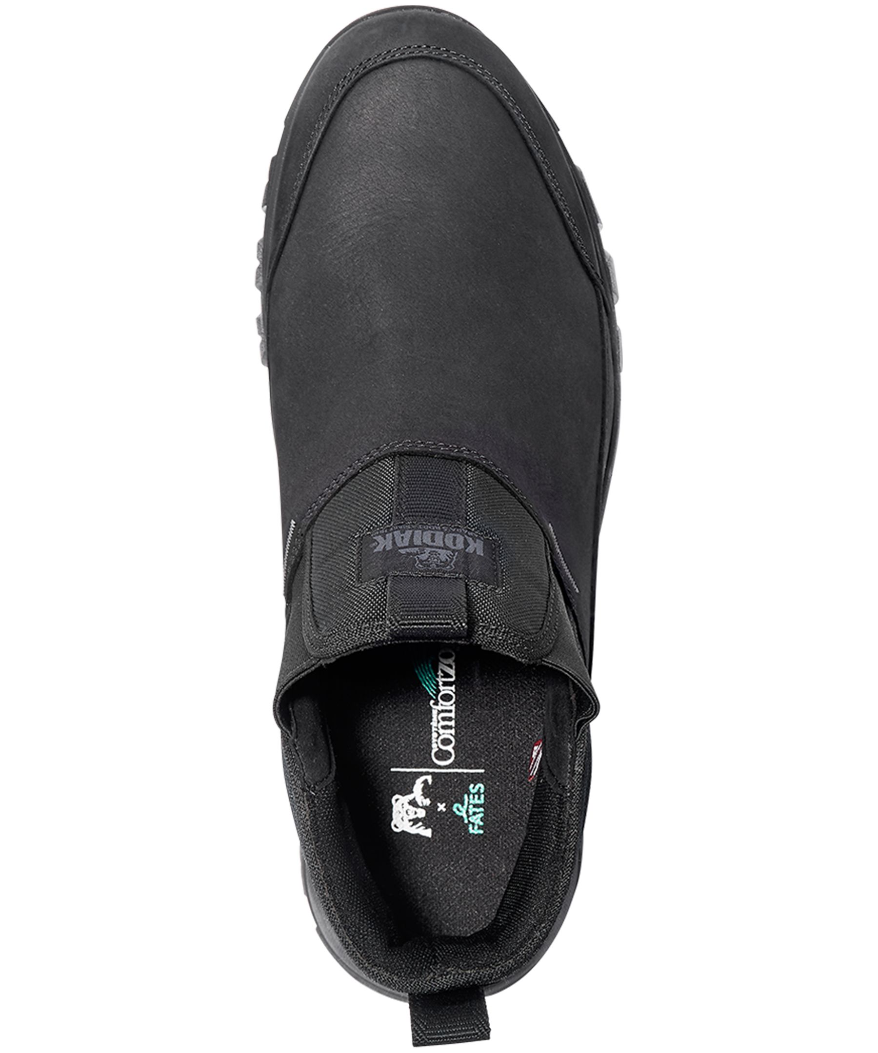 Bottines cambrées en cuir imperméable pour hommes, Tarbot, noir