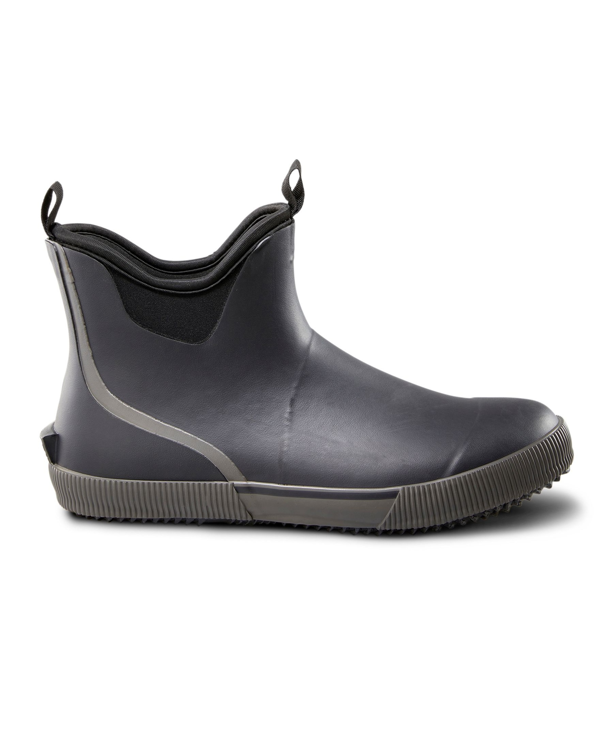 WindRiver Men's Wayfarer Waterproof Rubber Duck Boots Wide Black Marks