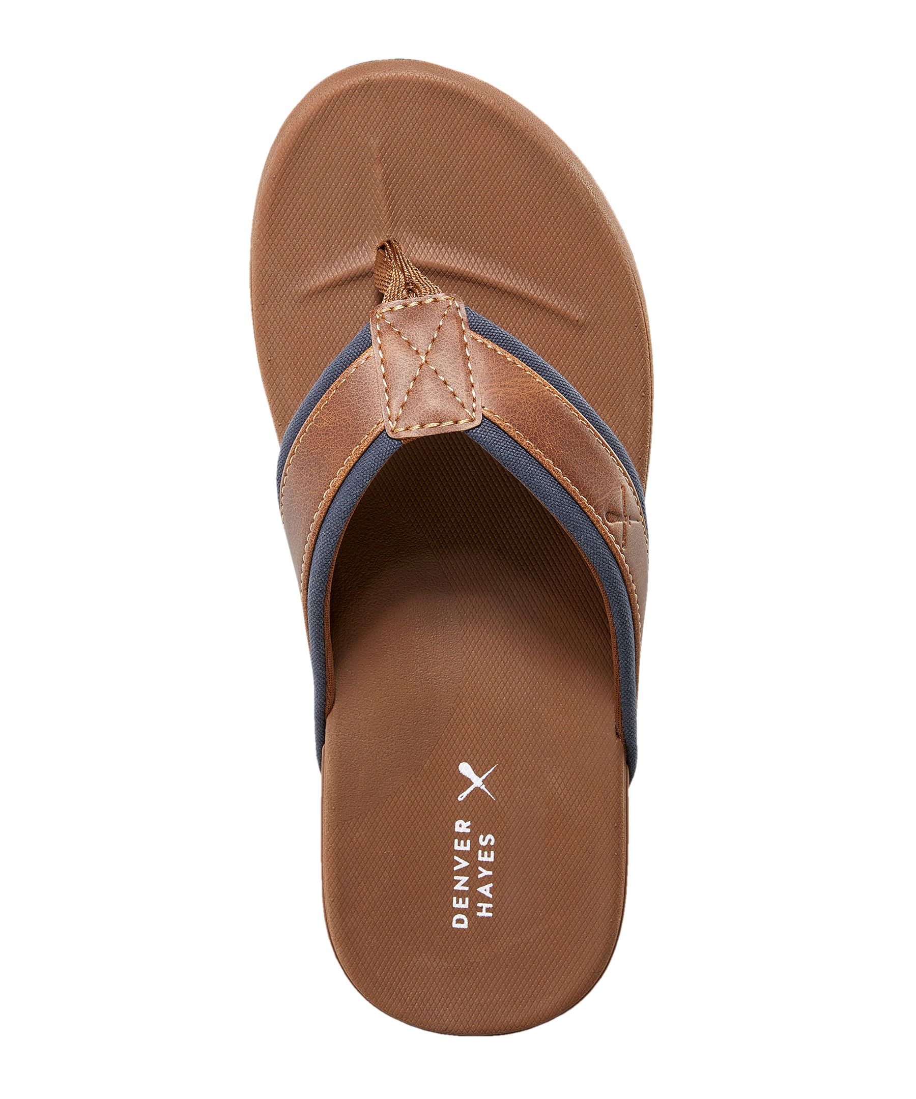 Denver Hayes Men's Hurron Thong Style Flip-Flops