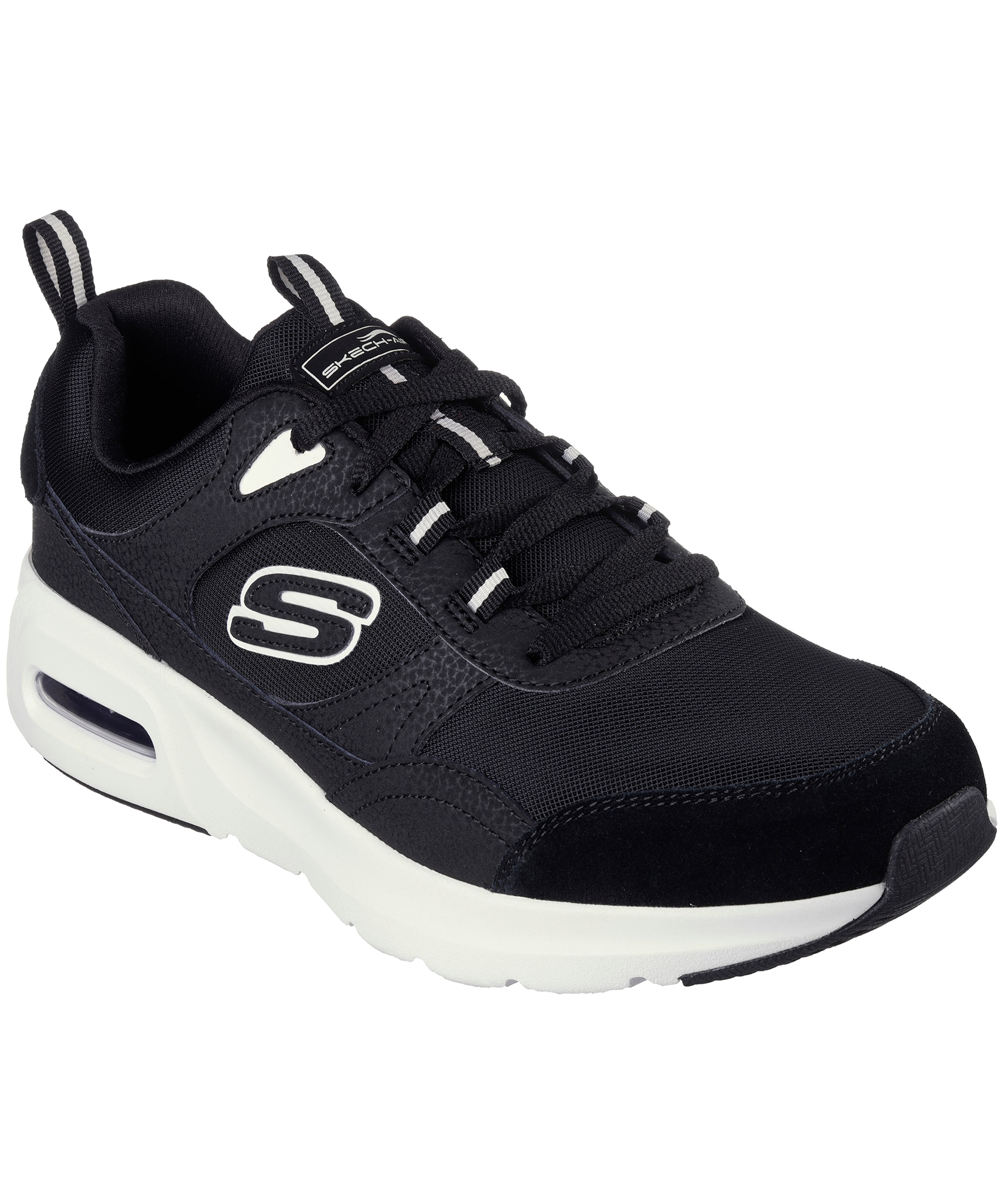 Skechers Men's Skech-Air Court Sneakers - Black/White | Marks