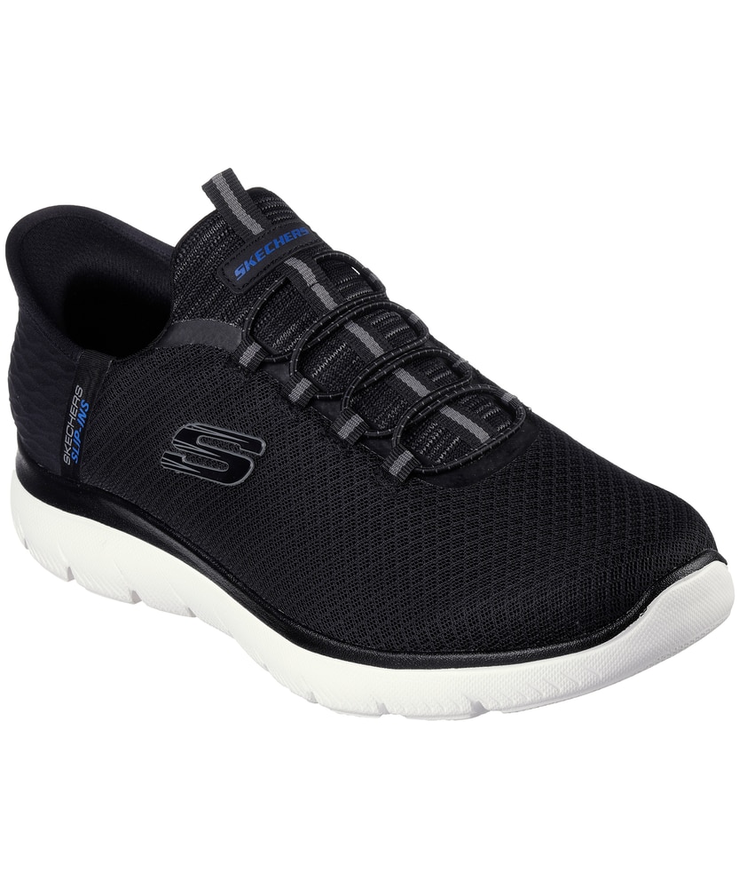 Skechers Men's Shoe Go Walk 6 Slip-In, Black/White, Size 10