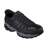 Skechers Men's Arch Fit Hands Free Slip-ins Wide Fit Slip On Shoes Front_Three_Fourths_Angled_Right