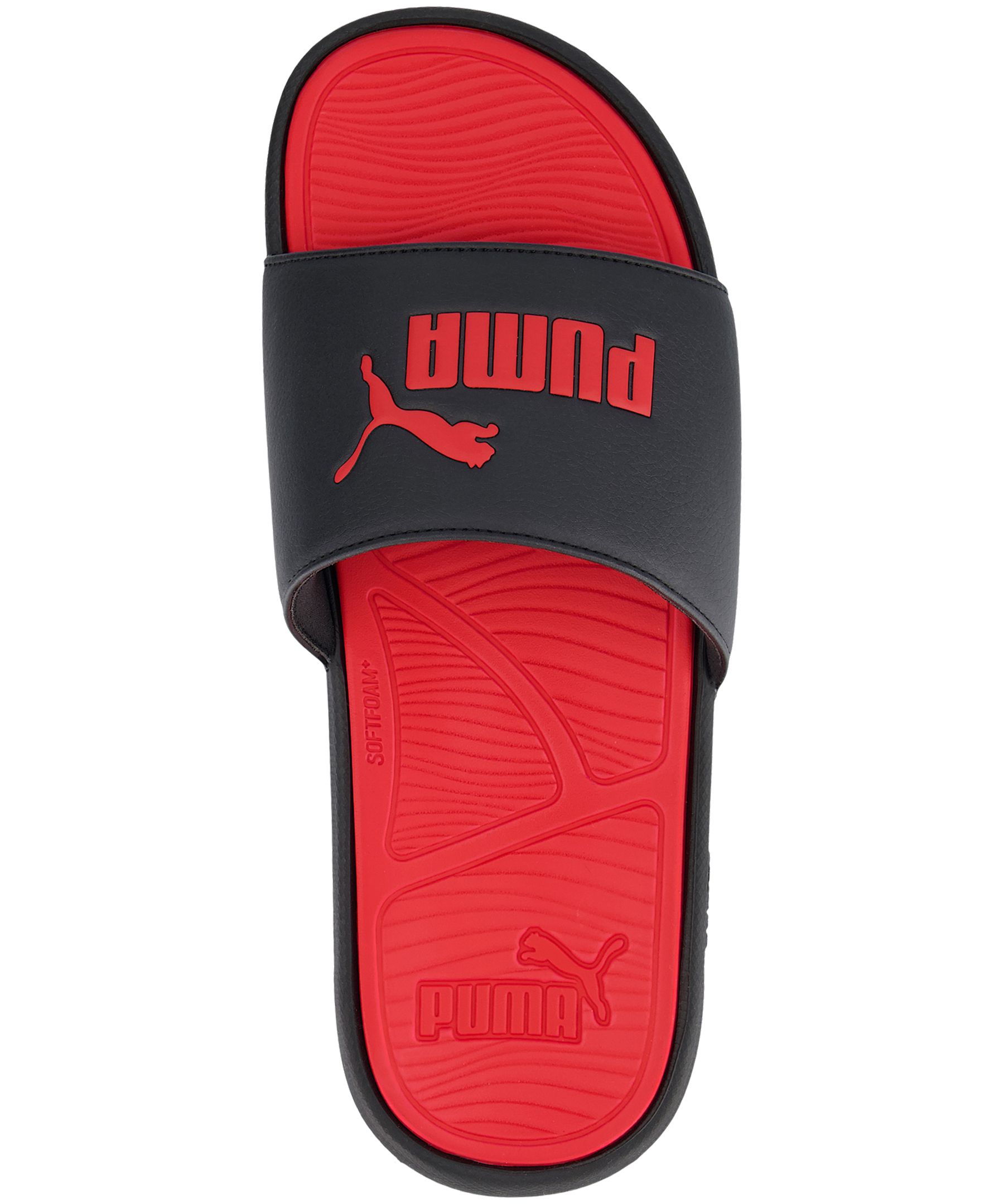 PUMA Men s Cool Cat 2.0 Slide Black Red Marks