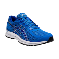ASICS Men's Gel-Braid Running Shoes - Blue/Blue Front_Three_Fourths_Angled_Right