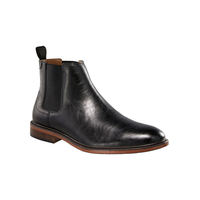 Denver Hayes Men's Odessa Chelsea Boot Wide - Black Front_Three_Fourths_Angled_Right