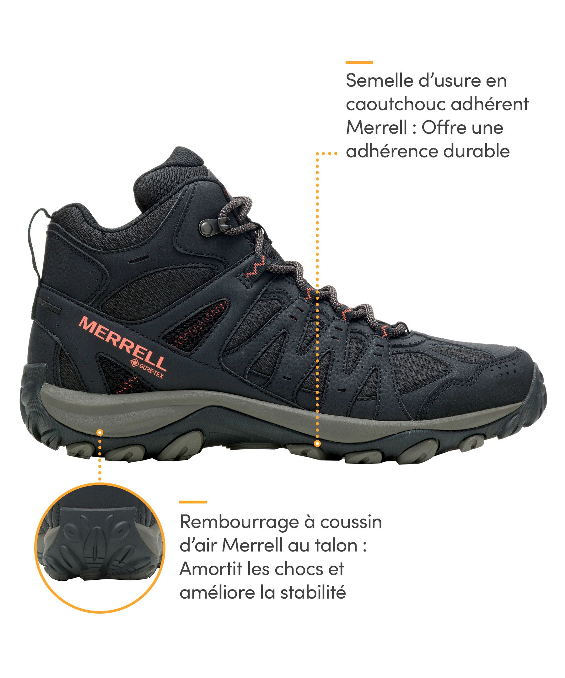 Chaussure de randonnée sportive mi-haute pour hommes, Accentor&nbsp;3 GTX, Merrell
