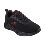 Chaussures de sport en tricot pour hommes, BOBS Sport Flex, Skechers Front_Three_Fourths_Angled_Right