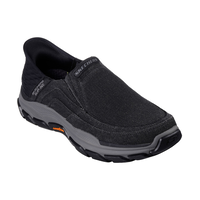Chaussures en toile Slip-ins mains libres à coupe Relaxed FitMD pour hommes, Respected - Holmgren, Skechers Front_Three_Fourths_Angled_Right