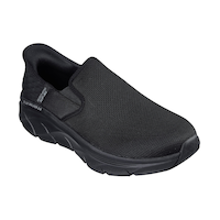 Skechers Men's Deluxe Walker Slip-ins Sneakers Front_Three_Fourths_Angled_Right
