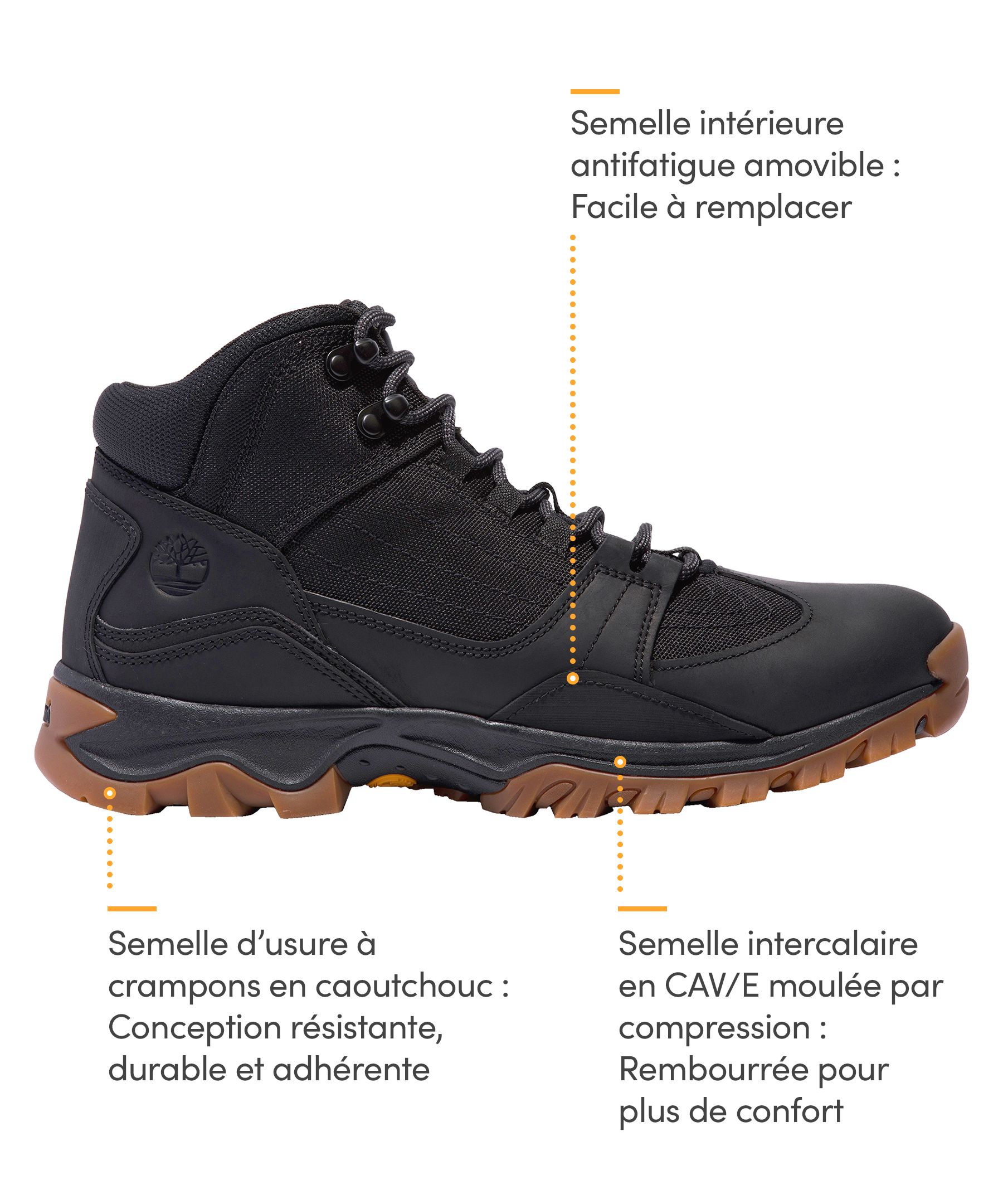 Bottes de randonnée mi-hautes en Cordura pour hommes, Mt. Maddsen, Timberland