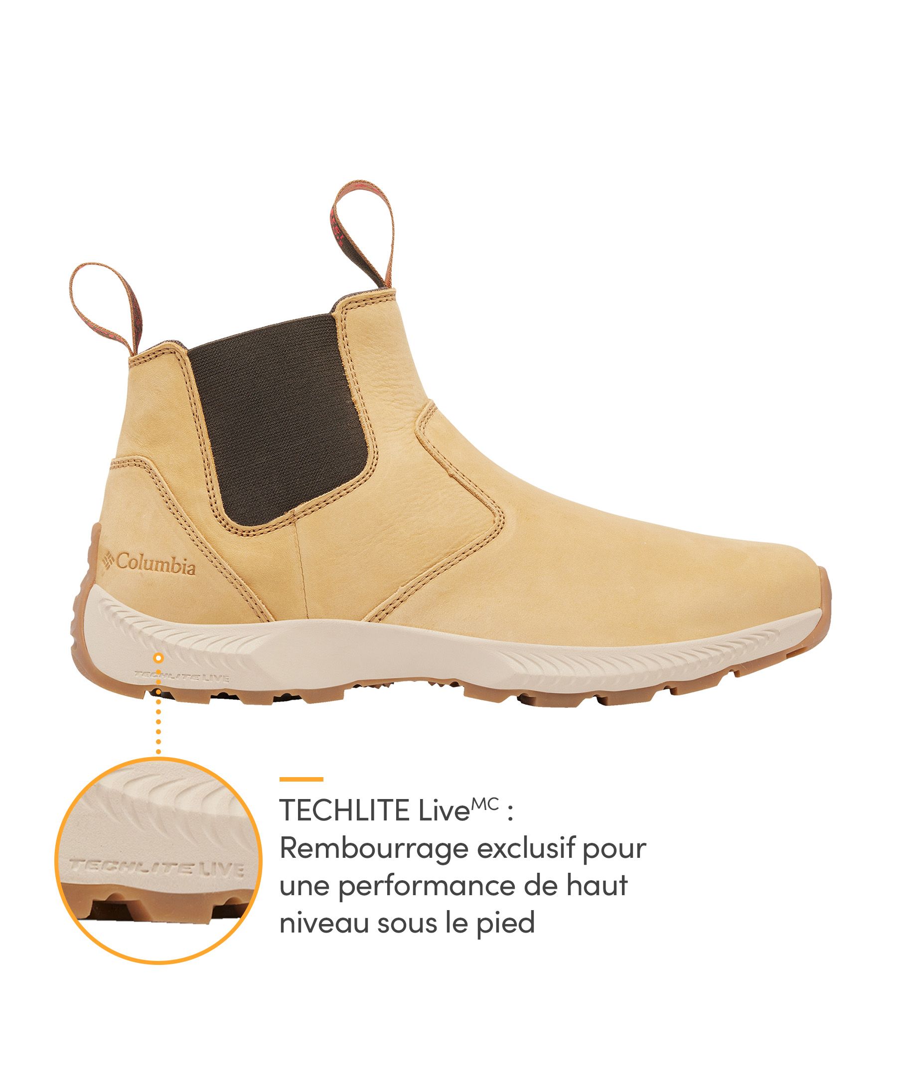 Bottes de cuir à enfiler pour hommes, Land Roamer Scout, Columbia