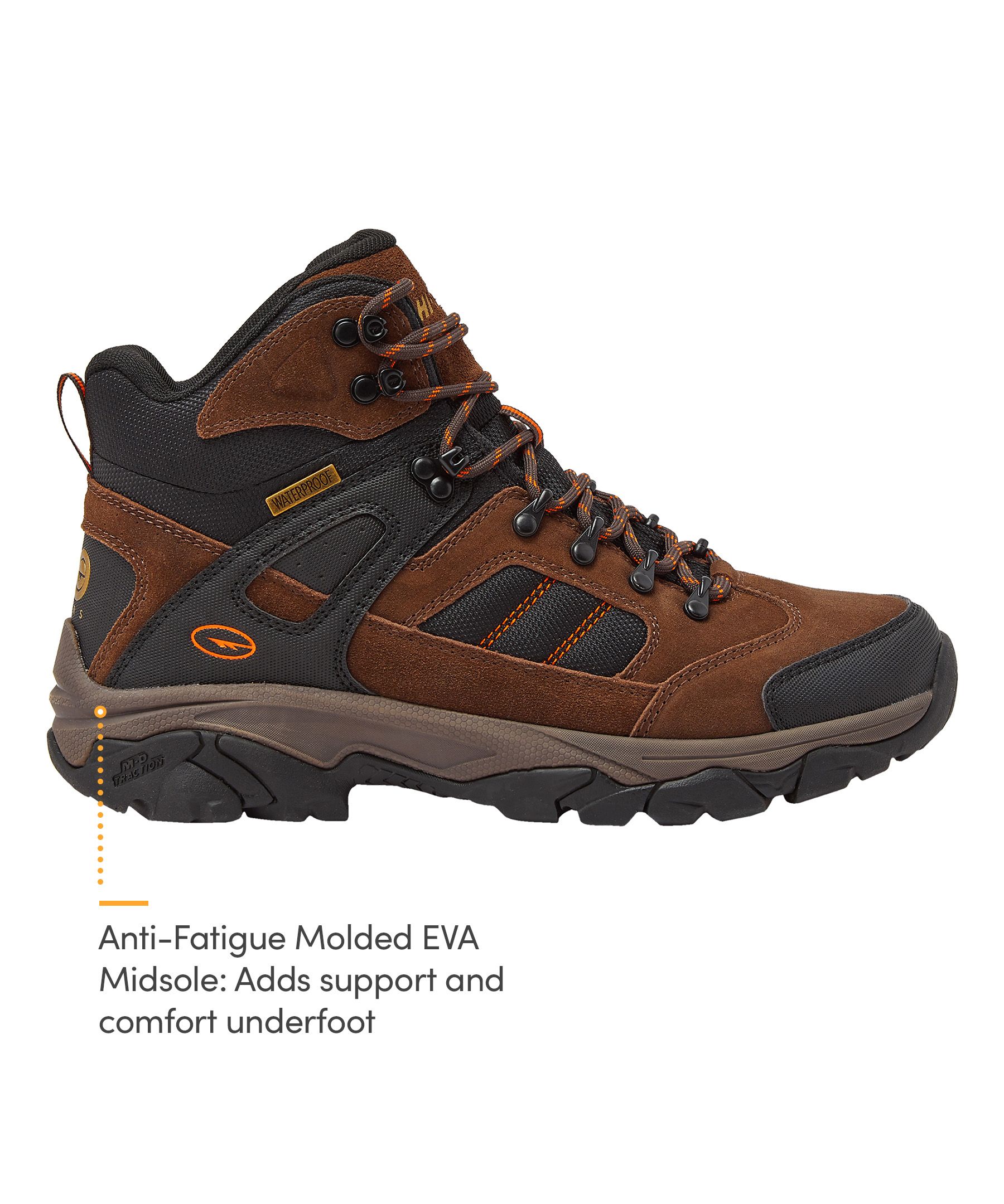 Hi-Tec Men's Bedrock 50 Mid Waterproof Boots