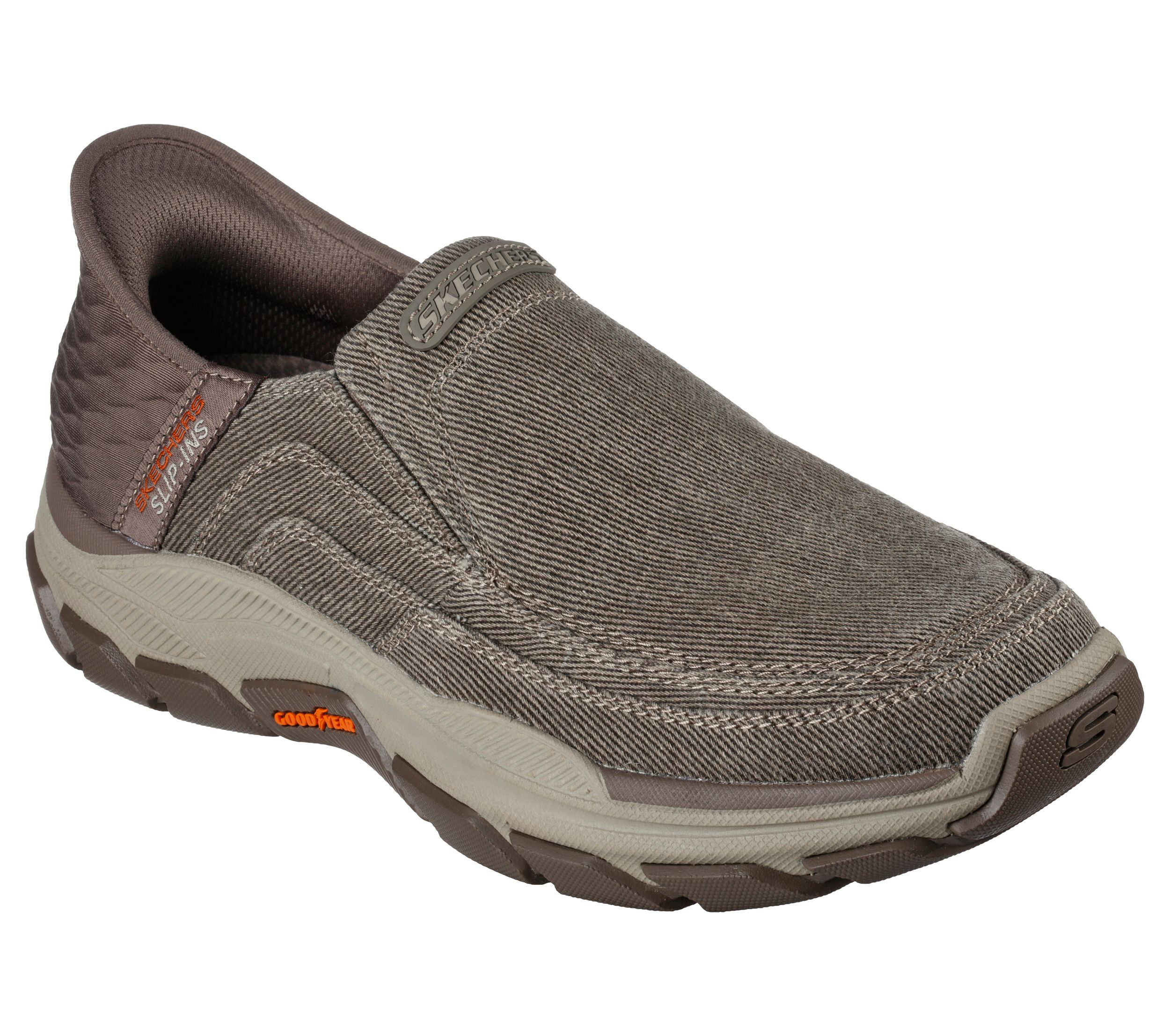 Skechers Men s Respected Holmgren Hands Free Slip ins Relaxed Fit Canvas Shoes Marks