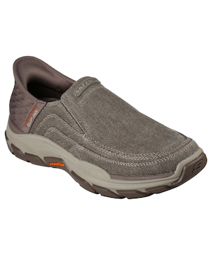 Skechers Men''s Respected - Holmgren Hands Free Slip-ins Relaxed Fit® Canvas Shoes