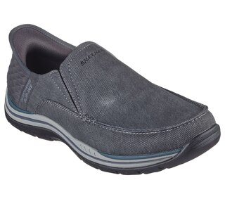 Skechers Men's Slip-Ins Expected Cayson Relaxed Fit Canvas Shoes