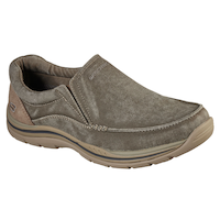 Skechers Men's Expected Avvillo Canvas Shoes - Wide Front_Three_Fourths_Angled_Right