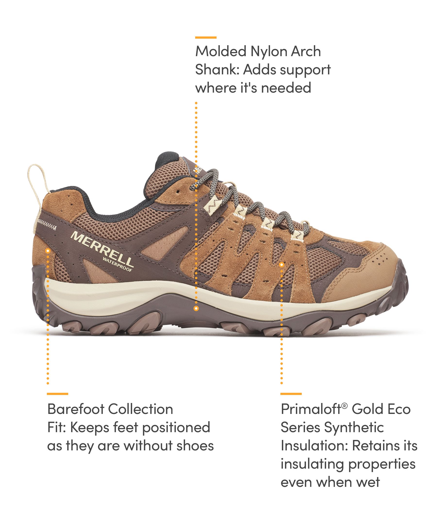 Merrell Men's Accentor 3 Waterproof Hiker Boots - Wide