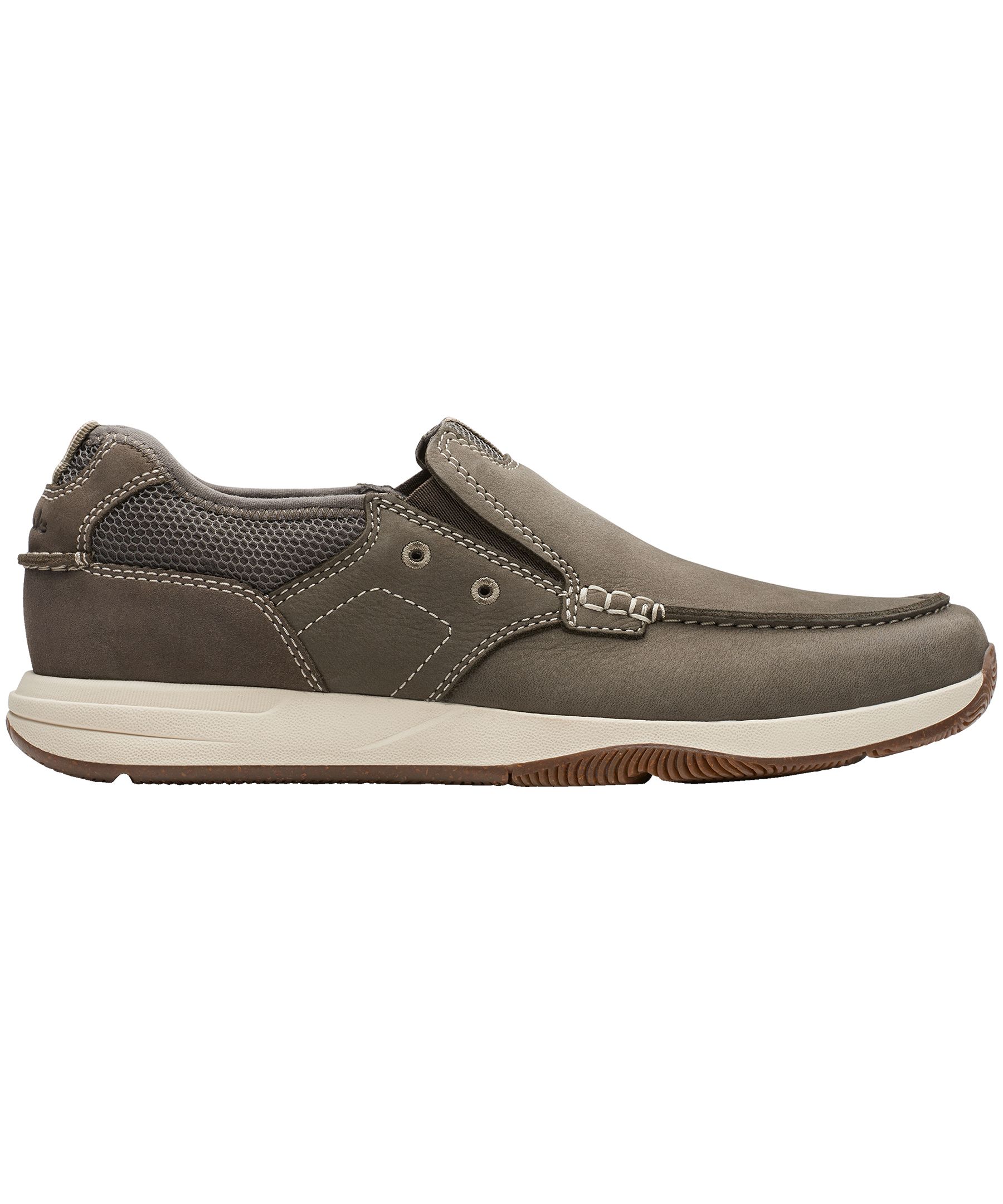 Chaussures à enfiler en cuir nubuck pour hommes, Sailview Step, Clarks