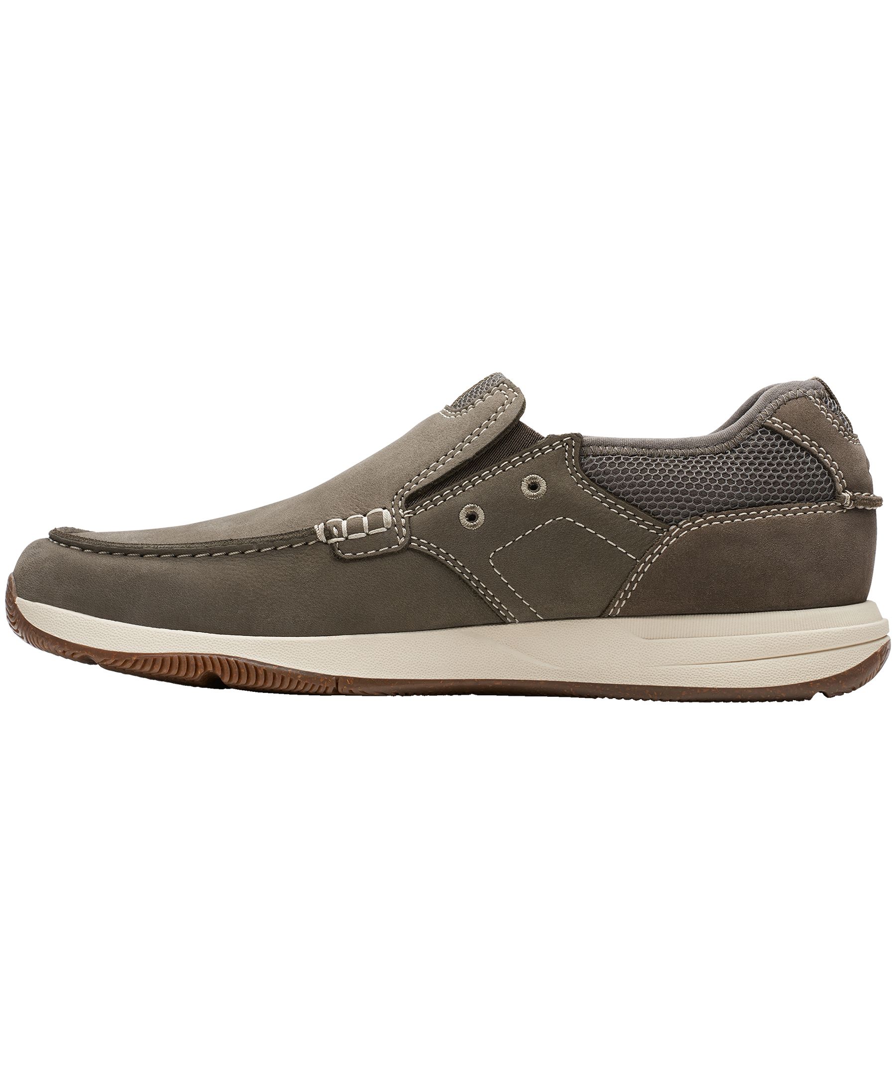 Chaussures à enfiler en cuir nubuck pour hommes, Sailview Step, Clarks