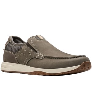 Chaussures à enfiler en cuir nubuck pour hommes, Sailview Step, Clarks