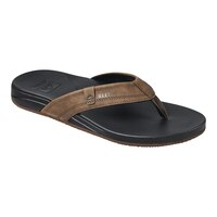 Reef Men's Cushion Spring Leather Cushioned Lined Sandals Front_Three_Fourths_Angled_Right