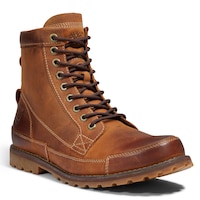Timberland Men's Originals Mid Lace Up Leather Boots Front_Three_Fourths_Angled_Right