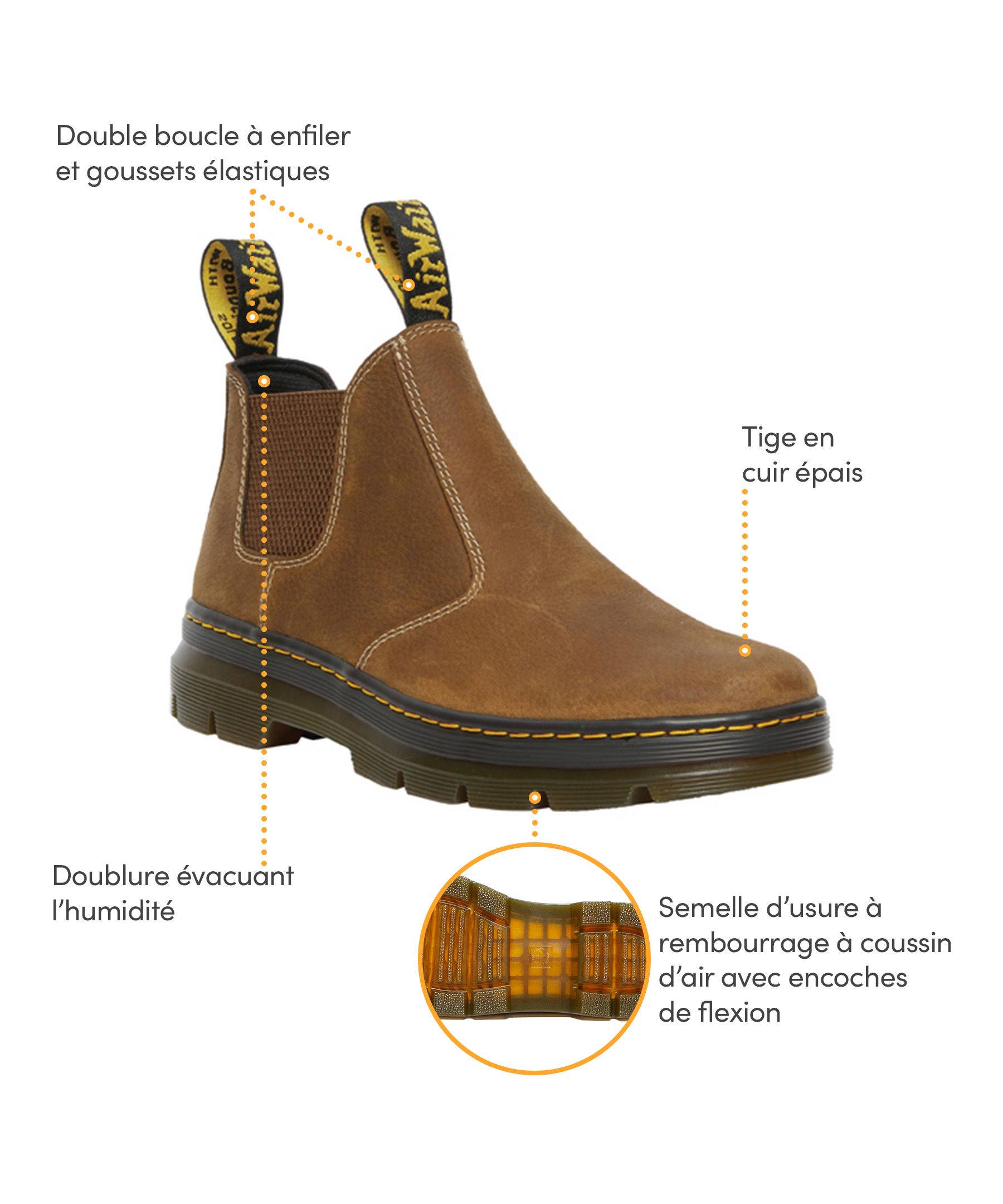 Bottines Chelsea pour hommes, Hardie, Dr. Martens