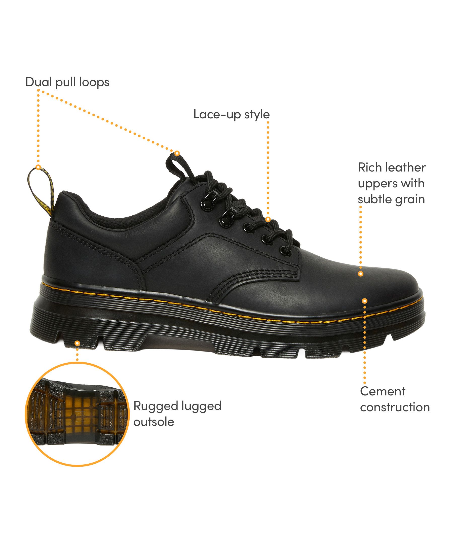 Dr. Martens Men's Reeder Leather Shoes