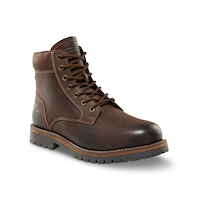 Denver Hayes Men's Denbigh Leather Lace Up Boots - Wide Front_Three_Fourths_Angled_Right
