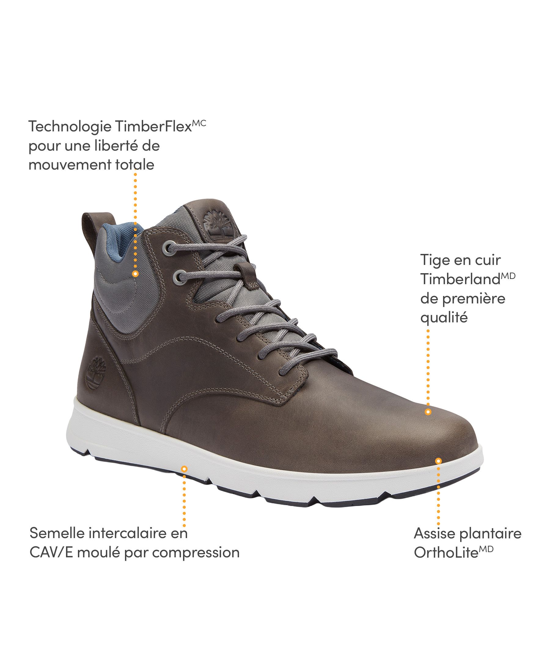 Chaussures de sport en cuir pour hommes, Parker Street, Timberland