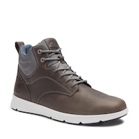 Chaussures de sport en cuir pour hommes, Parker Street, Timberland Front_Three_Fourths_Angled_Right