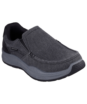 Skechers Men's Relaxed Fit® Cohagen Vierra Moc Toe Canvas Slip On Shoes