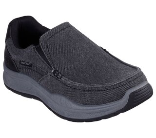 Skechers Men's Relaxed Fit® Cohagen Vierra Moc Toe Canvas Slip On Shoes