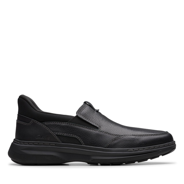 Chaussure à enfiler en cuir pour hommes, Craftwell Step, Clarks - pointure large