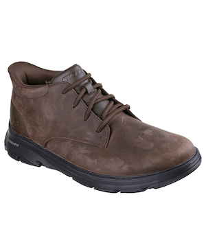 Bottes à enfiler Skechers Arch Fit Garza en cuir pour hommes