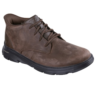 Skechers Men's Arch Fit Garza Leather Chukka Slip-Ins Boots
