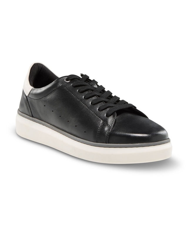 Denver Hayes Men's Rhodes Leather Court Shoes- Wide