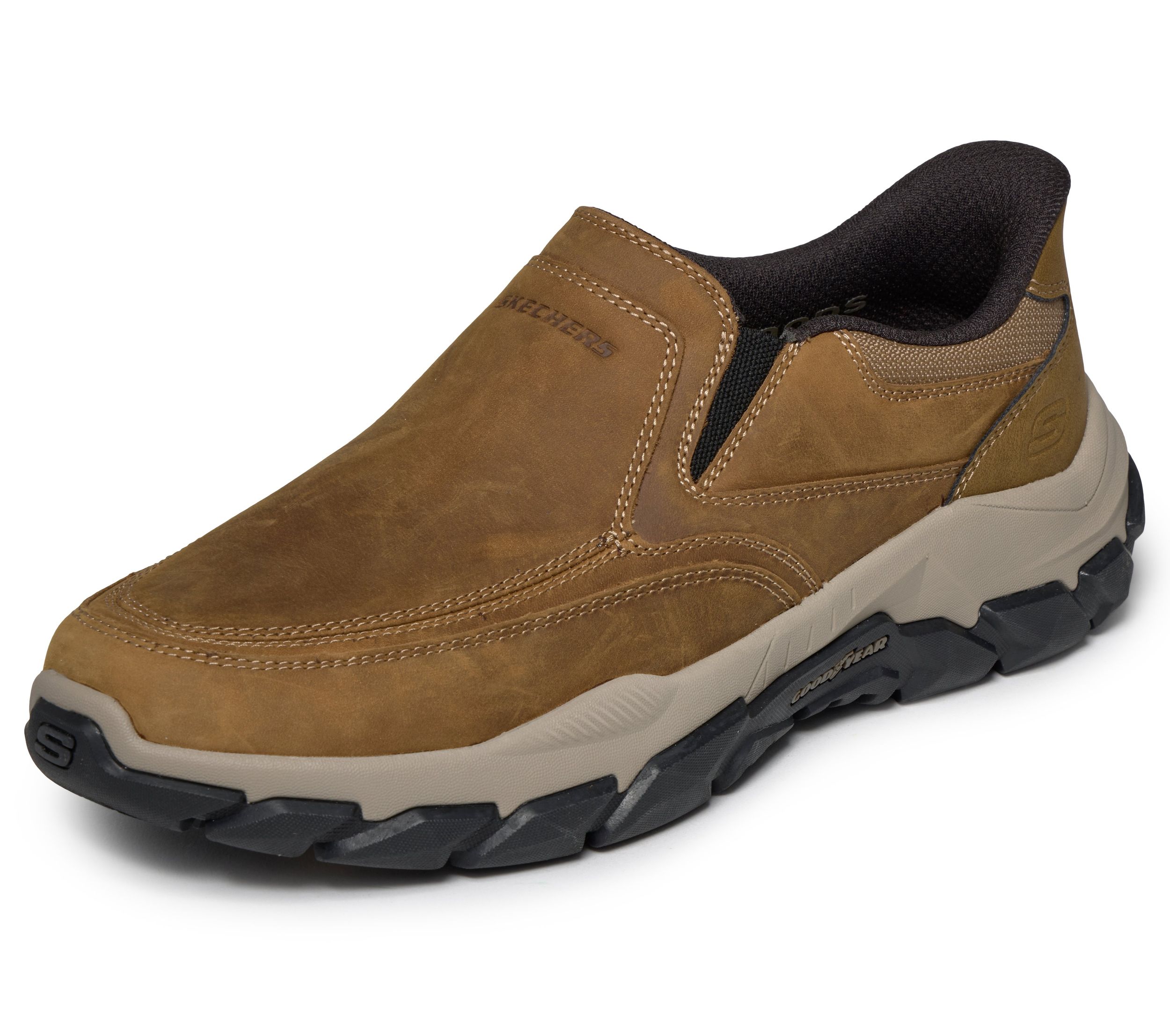 Chaussures en cuir pour hommes, Slip-ins, Santoro, Skechers