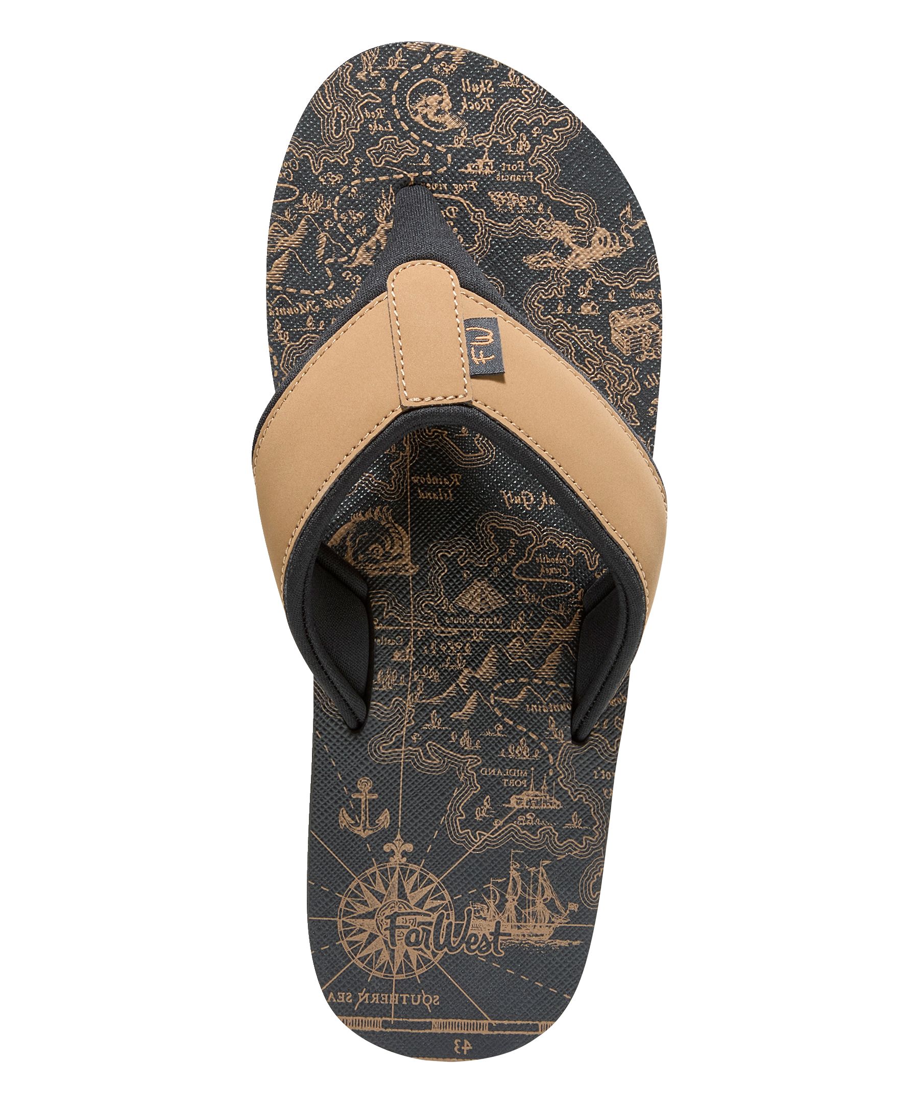 Farwest Men's Sandcut Flip Flops
