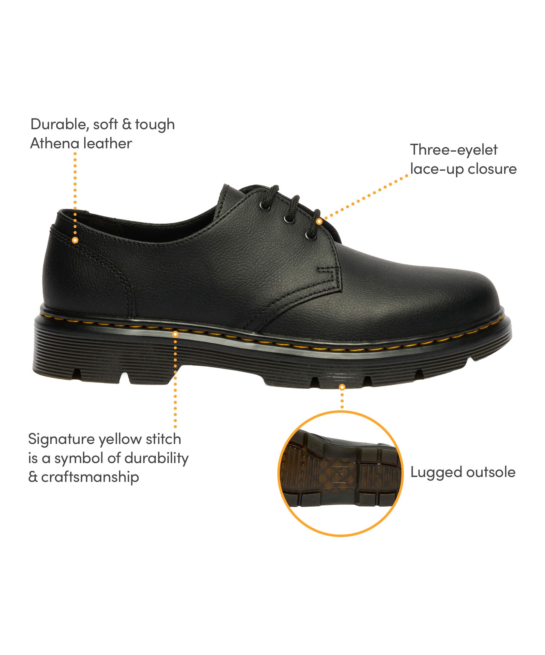 Dr. Martens Men's Aprile 3 Eye Shoes