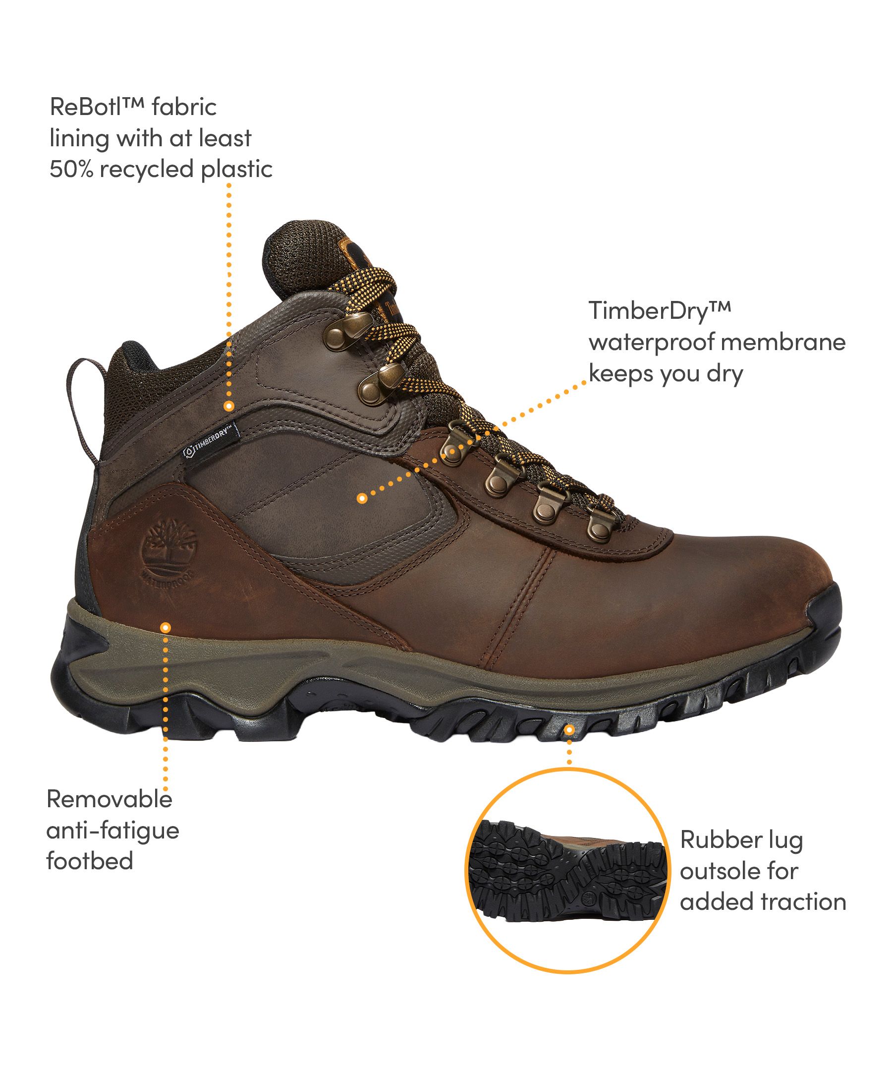 Timberland Men's Mt. Maddsen Waterproof Medium Hikers