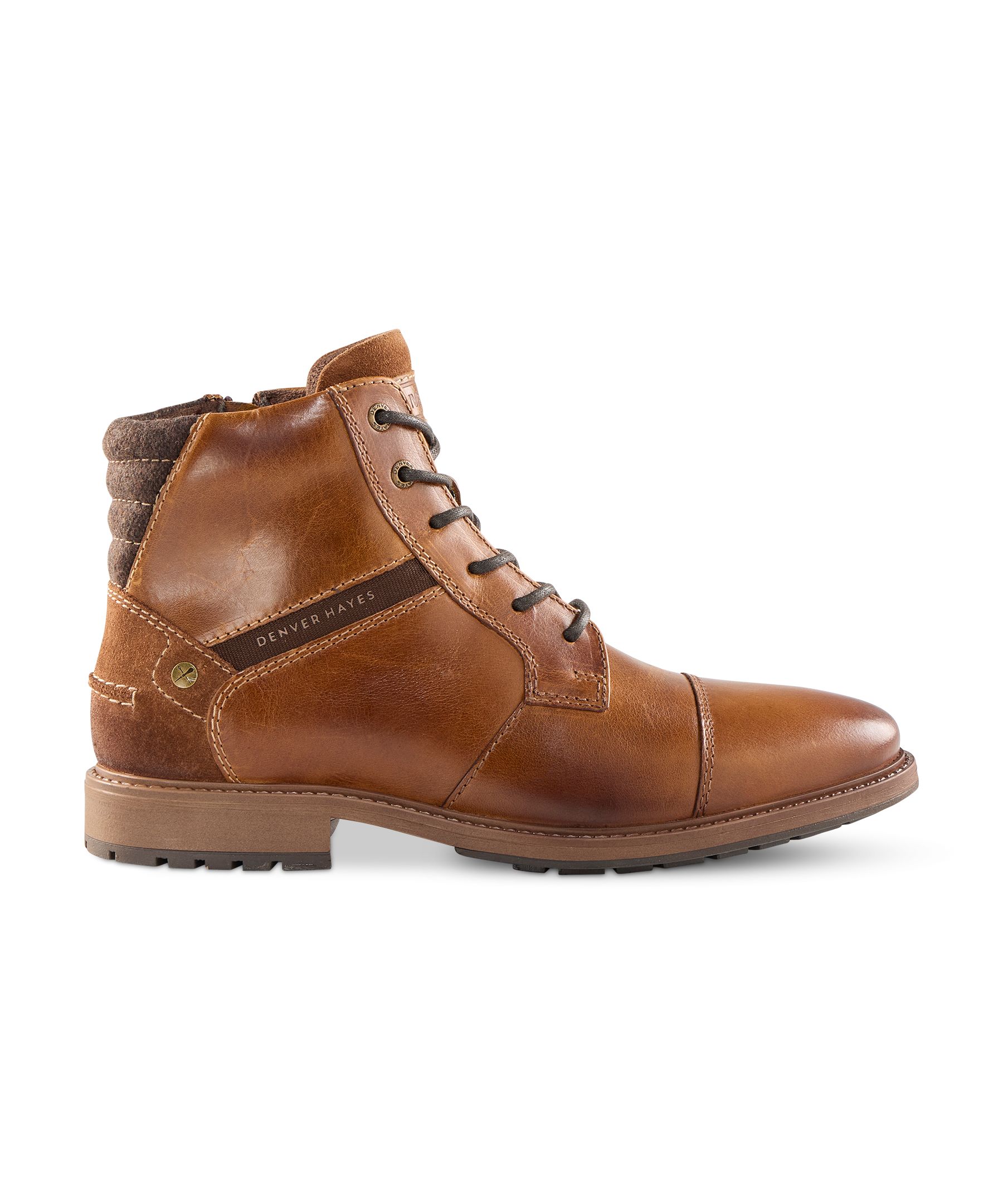 Denver Hayes Men's Granada Leather Lace-Up Boots
