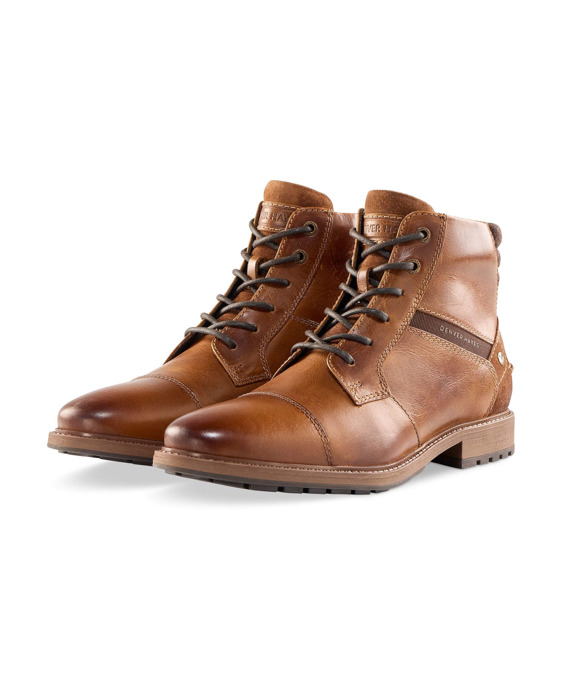 Denver Hayes Men's Granada Leather Lace-Up Boots