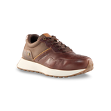 Denver Hayes Men's Burgos Leather Sneakers Front_Three_Fourths_Angled_Right