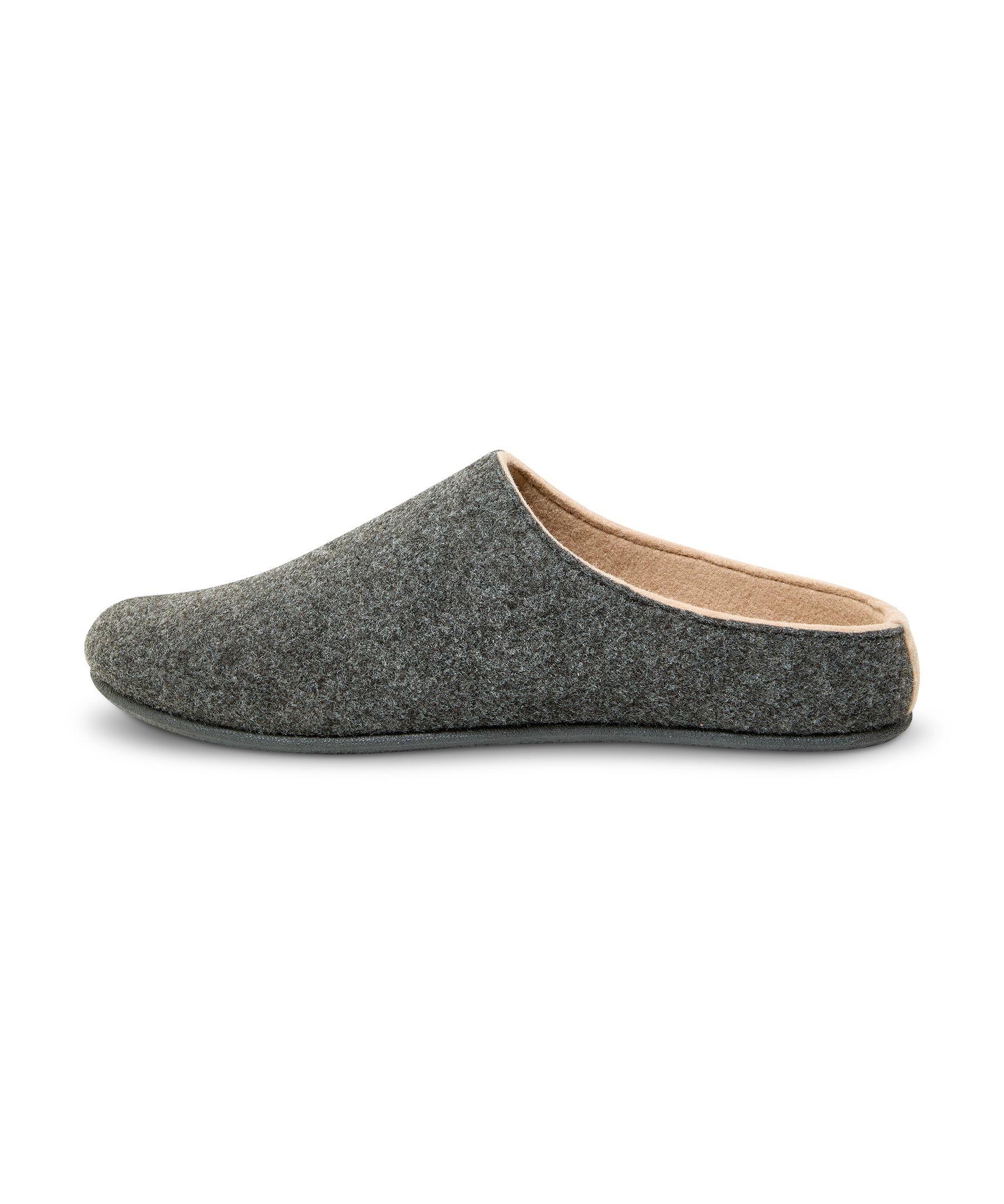 WindRiver Men's Felt Slippers With Removable Footbed