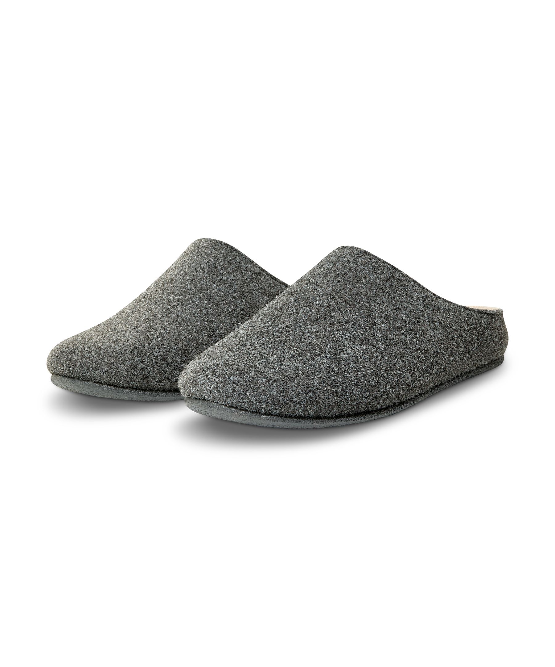 WindRiver Men's Felt Slippers With Removable Footbed