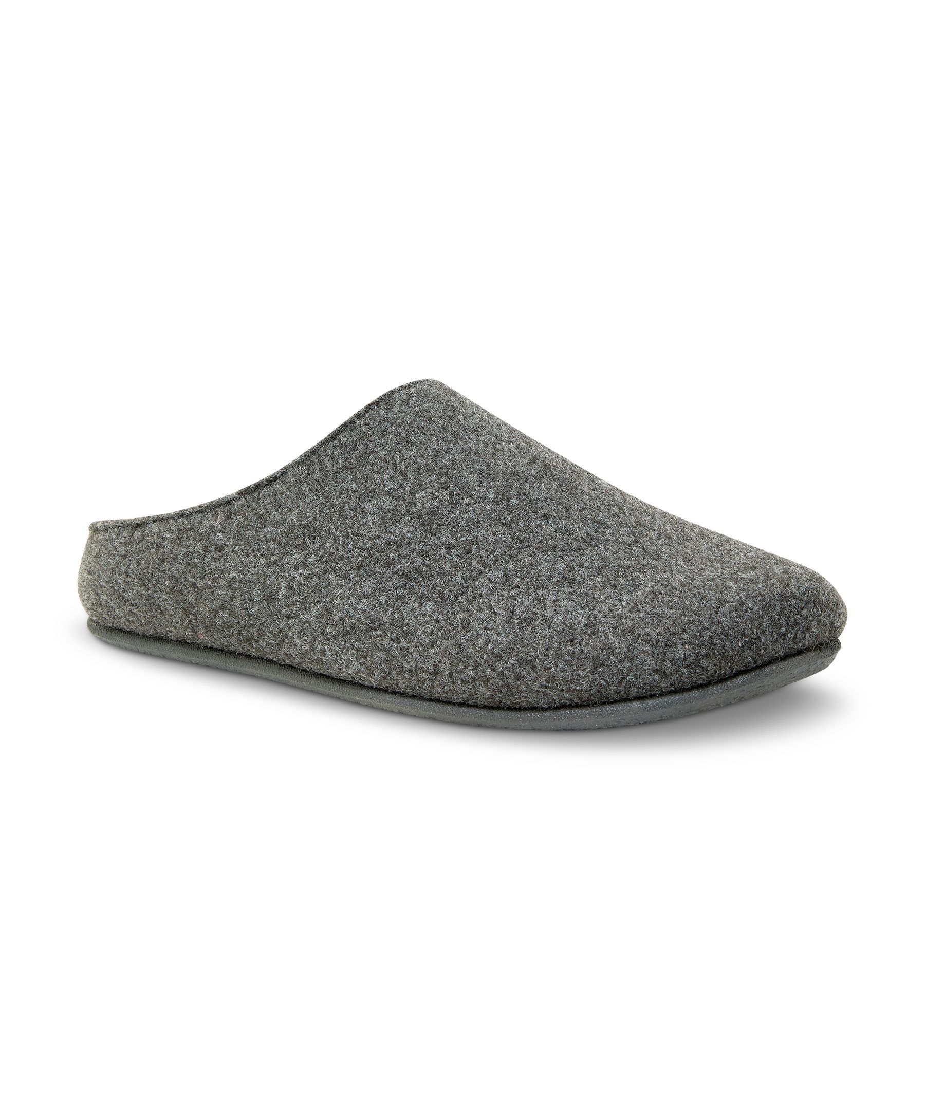 WindRiver Men's Felt Slippers With Removable Footbed