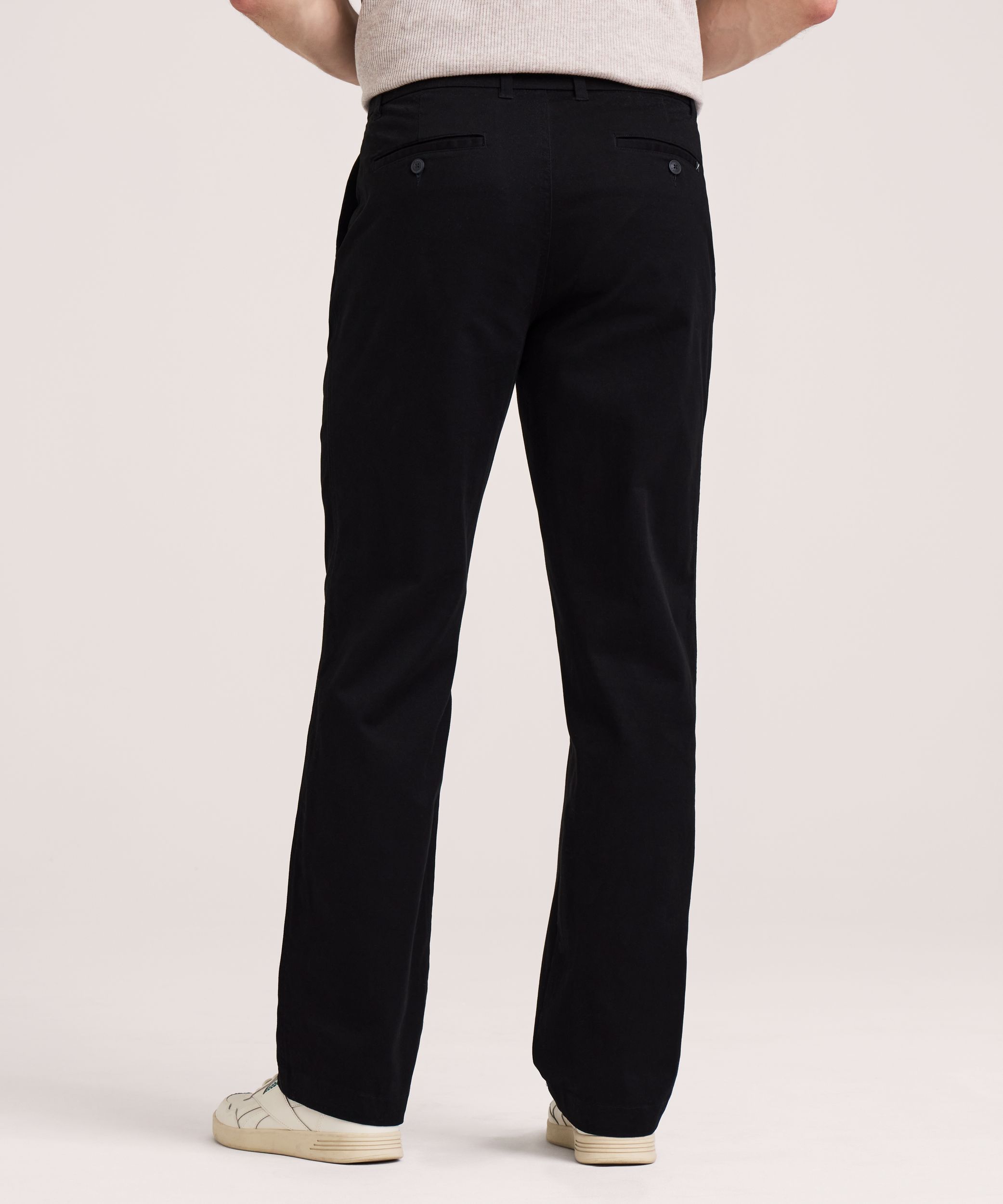 Denver Hayes Men's Flat Front Relaxed Khaki with 360° Flextech