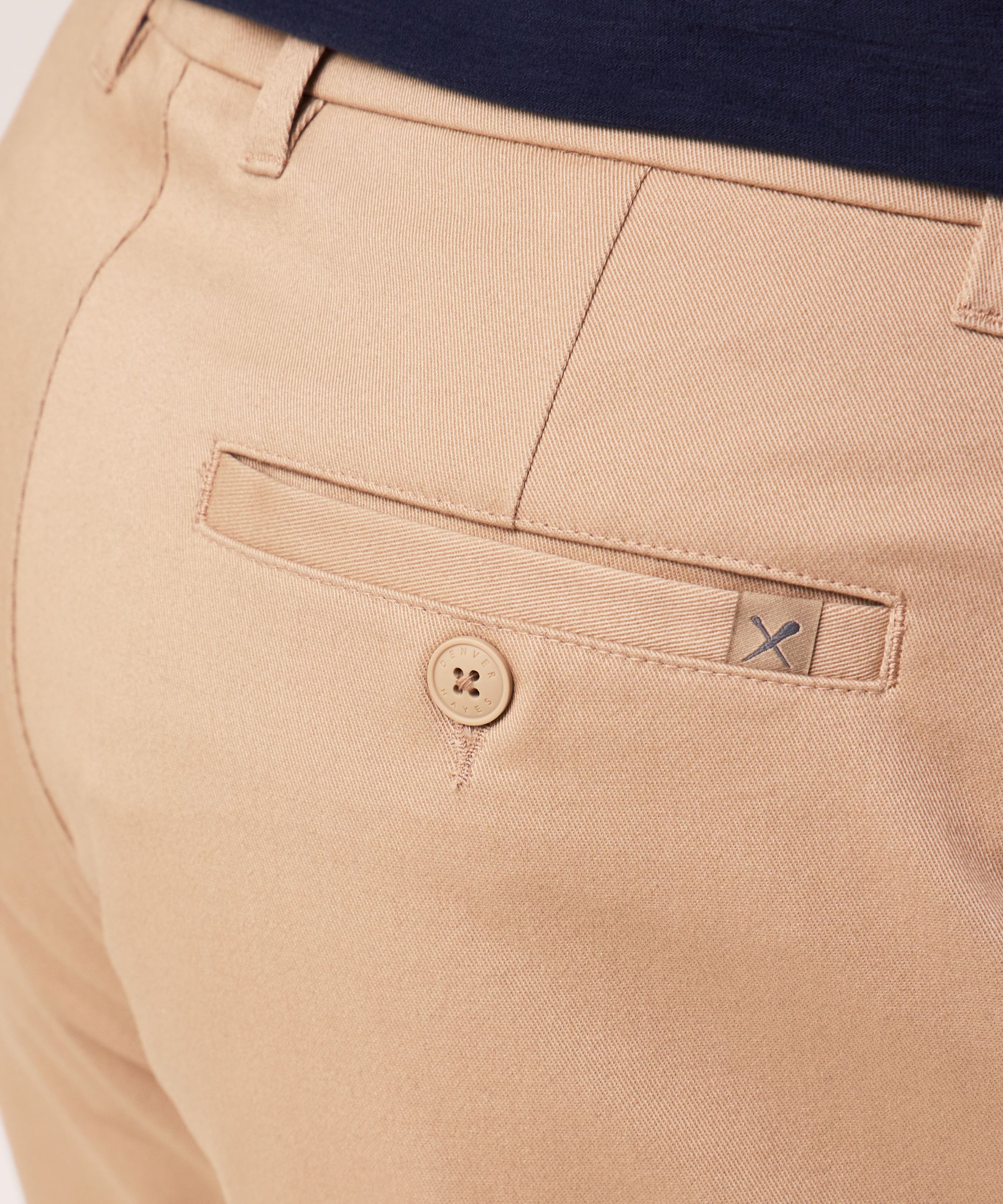 Denver Hayes Men's Flat Front Relaxed Khaki with 360° Flextech Waist Pants