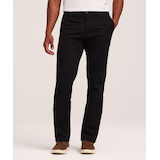 Denver Hayes Men's Flat Front Straight Khaki with 360° Flextech Waist Pant Front_Flat